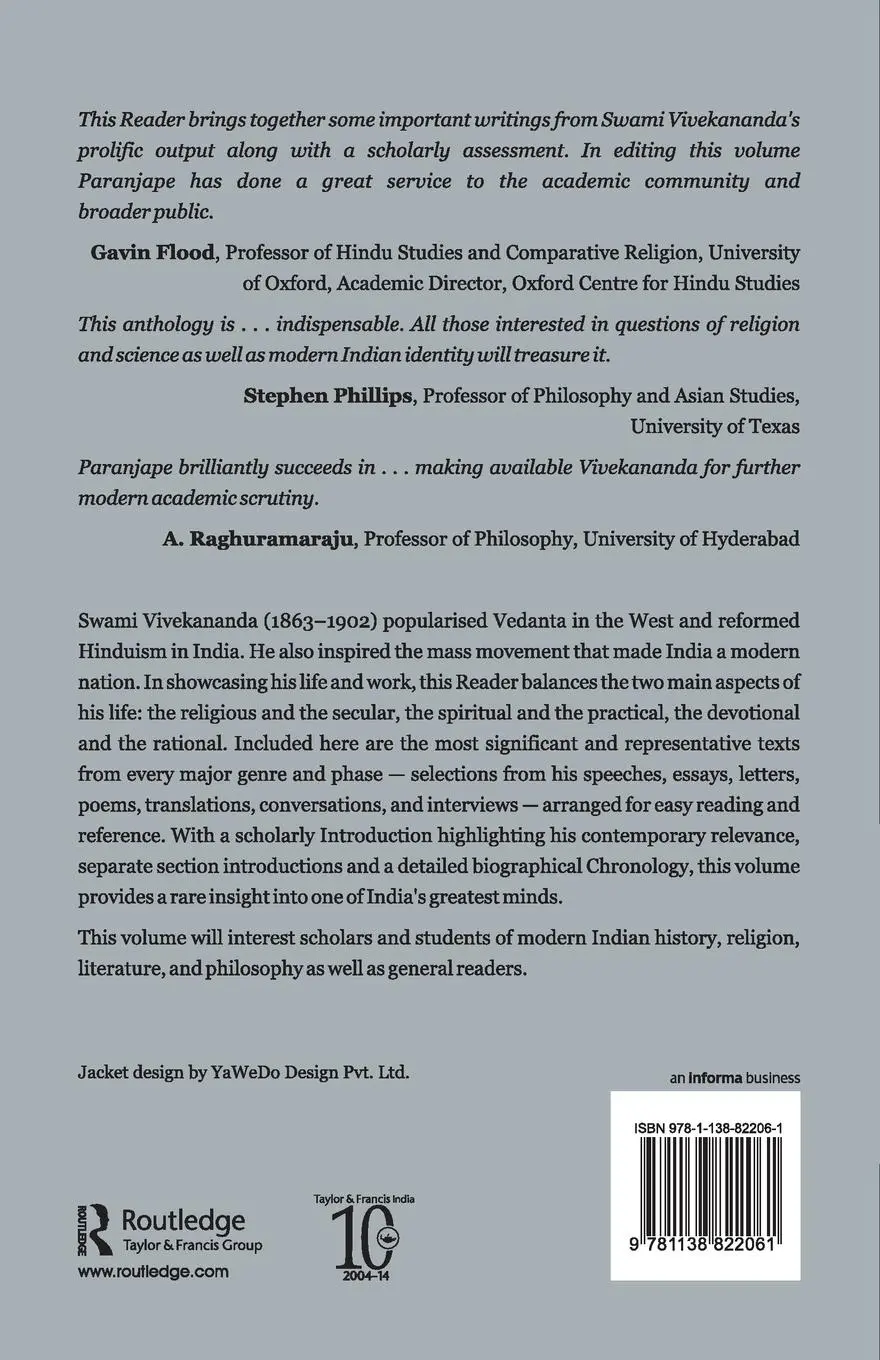 Rückseite: 9781138822061 | Swami Vivekananda | A Contemporary Reader | Makarand R. Paranjape