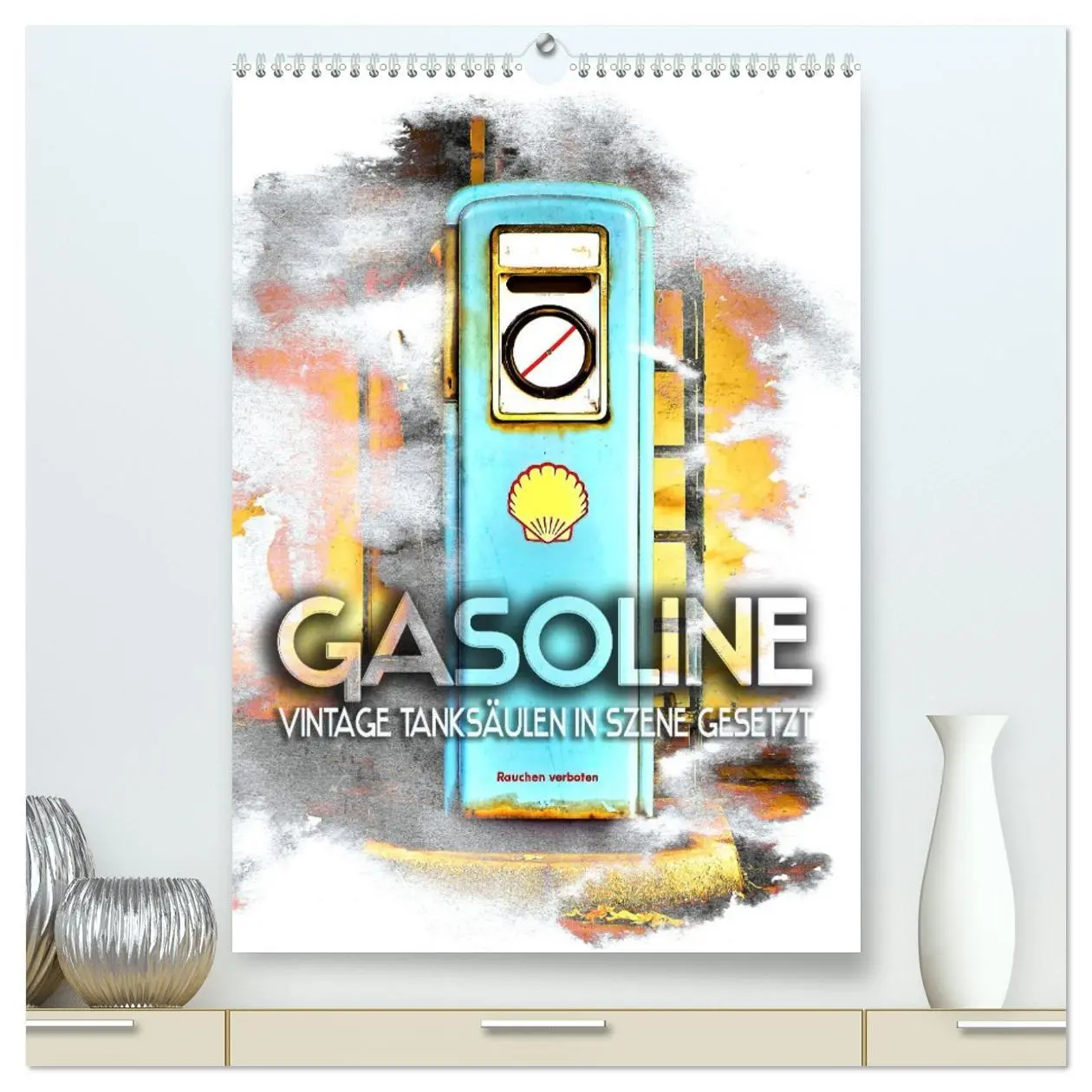 Cover: 9783516352061 | Gasoline - Vintage Tanksäulen in Szene gesetzt (hochwertiger...