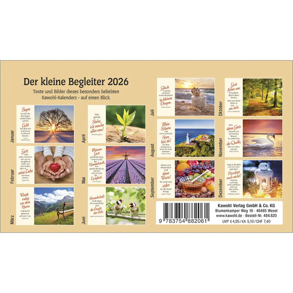 Bild: 9783754882061 | Der kleine Begleiter 2026 | Kalender | Spiralbindung | 14 S. | Deutsch