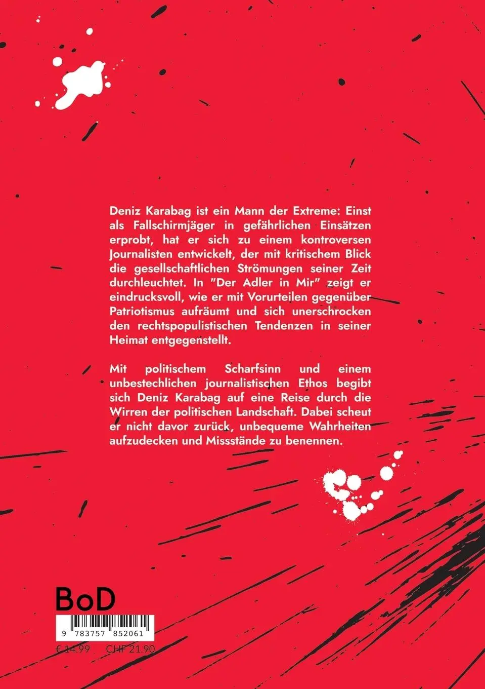 Rückseite: 9783757852061 | Der Adler in mir | Der wahre Patriotismus | Deniz Karabag | Buch