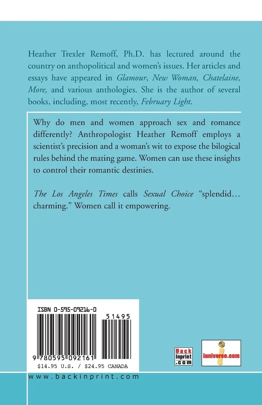 Rückseite: 9780595092161 | Sexual Choice | Heather Trexler Remoff | Taschenbuch | Englisch | 2000