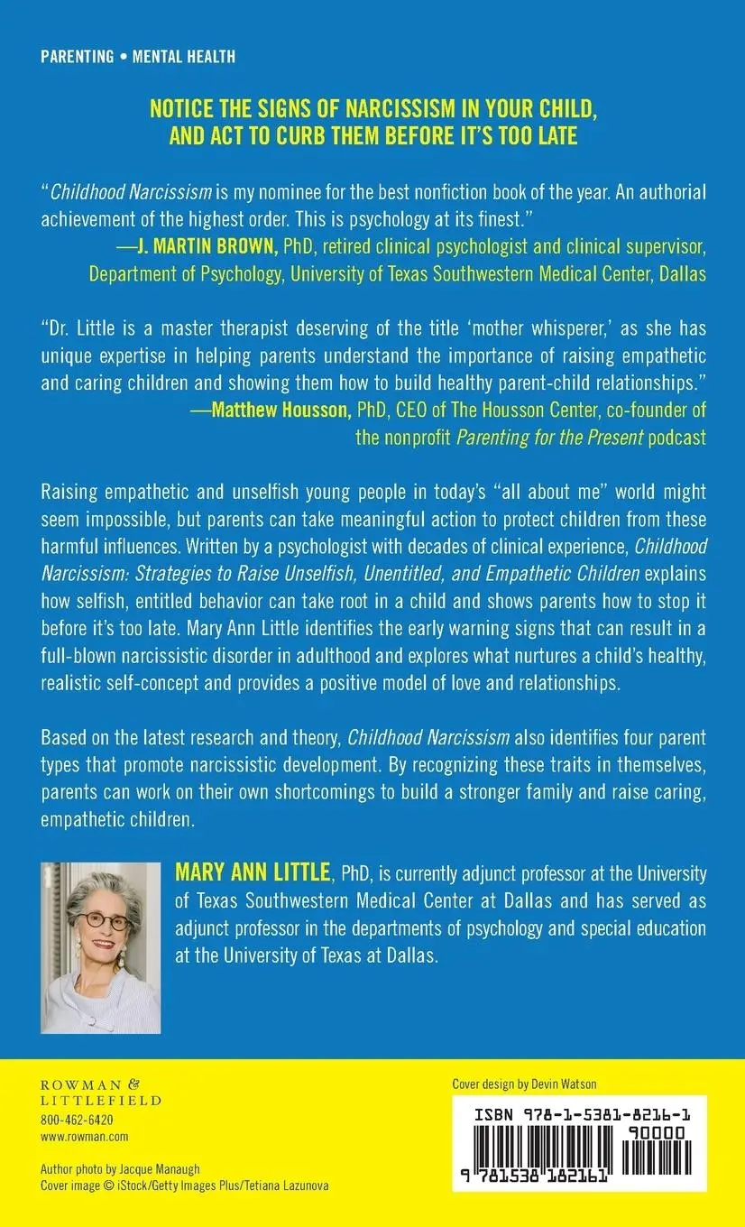 Rückseite: 9781538182161 | Childhood Narcissism | Mary Ann Little | Buch | Englisch | 2023