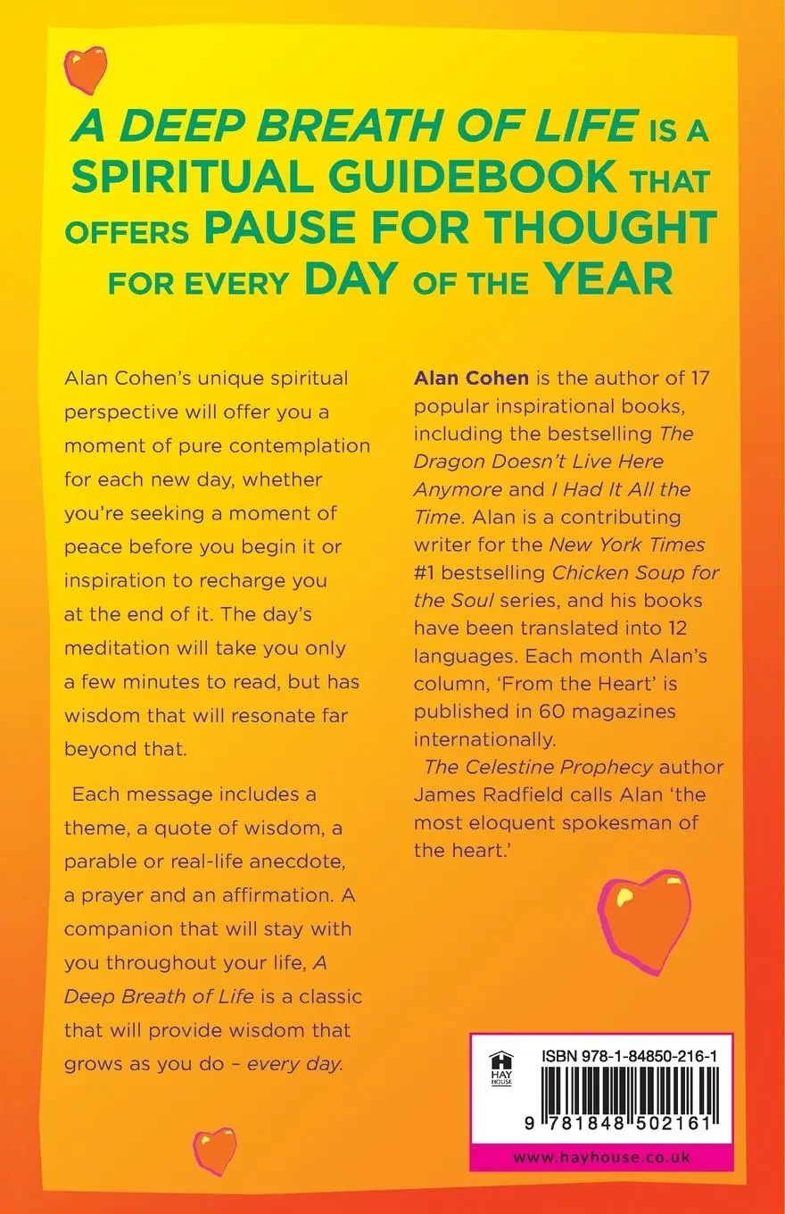 Rückseite: 9781848502161 | A Deep Breath Of Life | Alan Cohen | Taschenbuch | Englisch | 2010