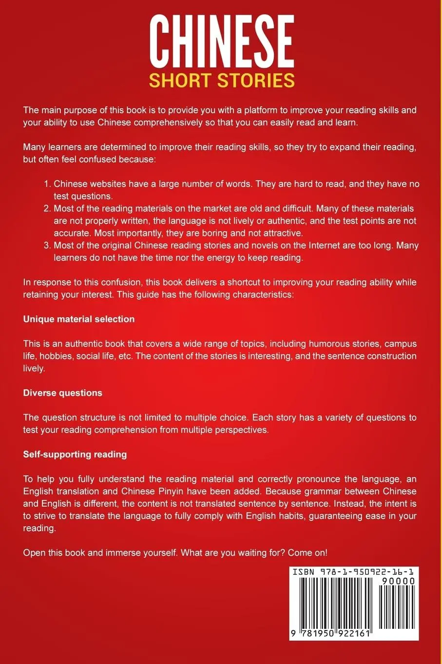 Rückseite: 9781950922161 | Chinese Short Stories | Daily Language Learning | Taschenbuch | 2019