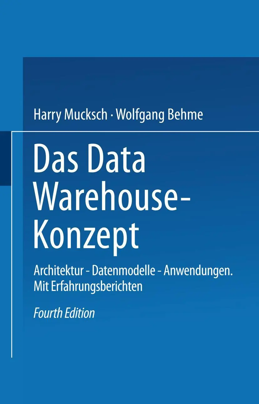 Cover: 9783409422161 | Das Data Warehouse-Konzept | Architektur - Datenmodelle - Anwendungen