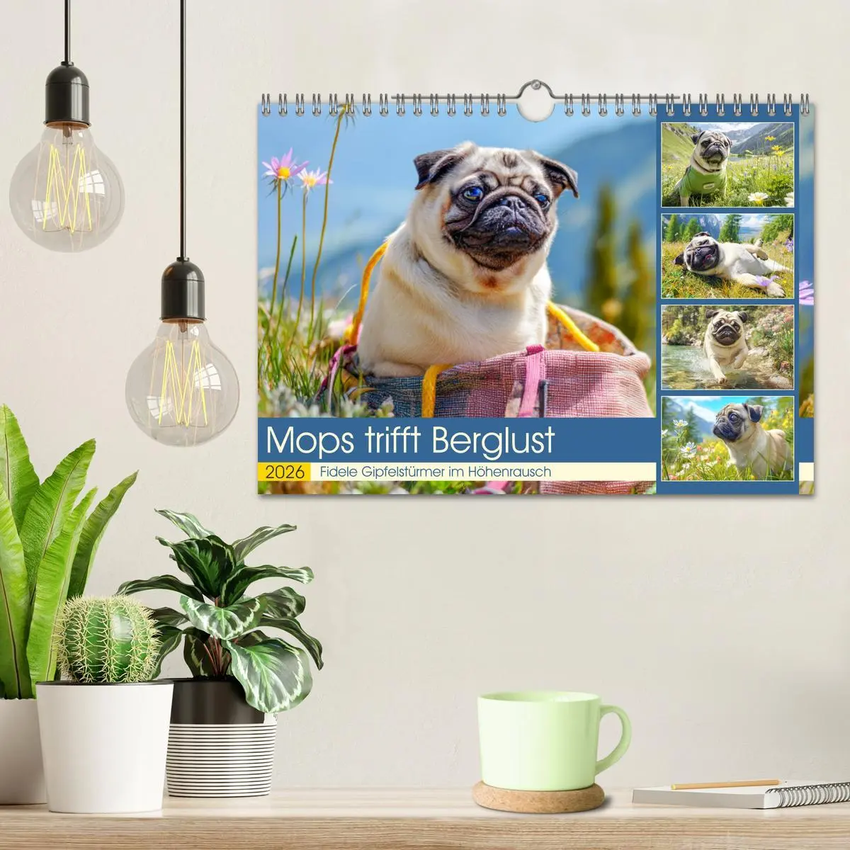 Bild: 9783457942161 | Mops trifft Berglust. Fidele Gipfelstürmer im Höhenrausch...