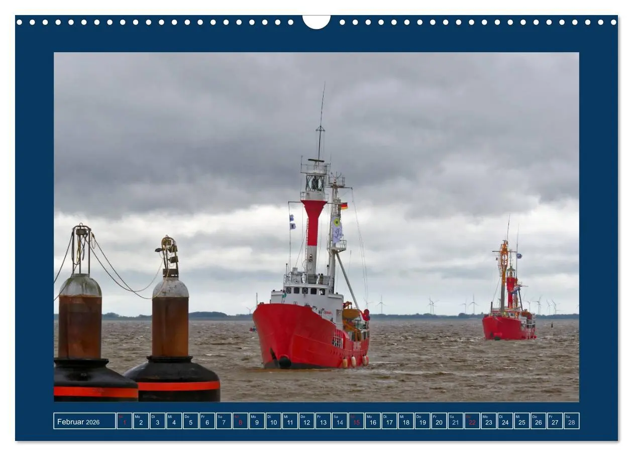 Bild: 9783516032161 | Feuerschiffe - Borkum Riff - Elbe 1 - Deutsche Bucht (Wandkalender...