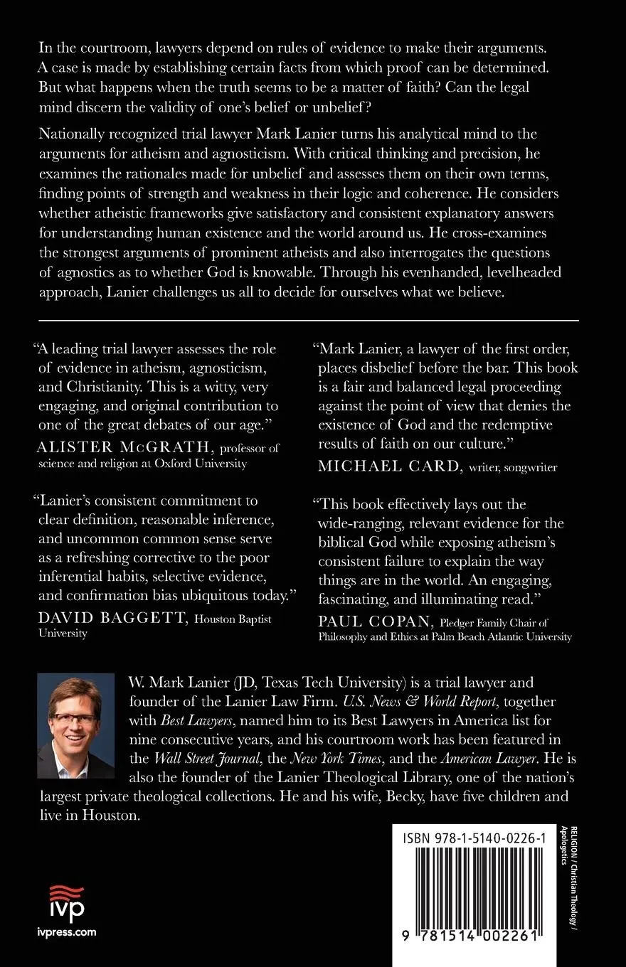 Rückseite: 9781514002261 | Atheism on Trial | A Lawyer Examines the Case for Unbelief | Lanier