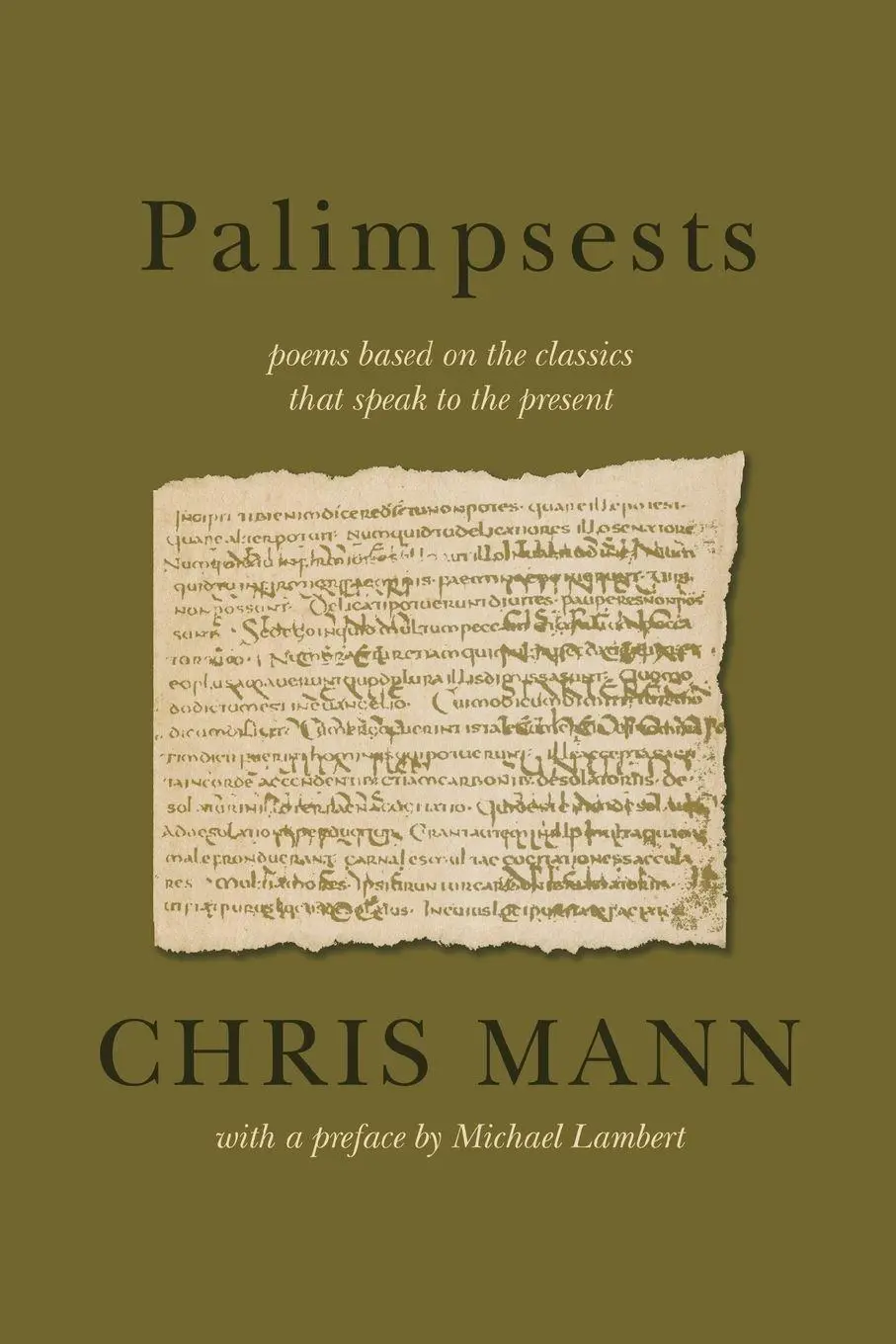 Cover: 9781990992261 | Palimpsests | poems based on the classics that speak to the present