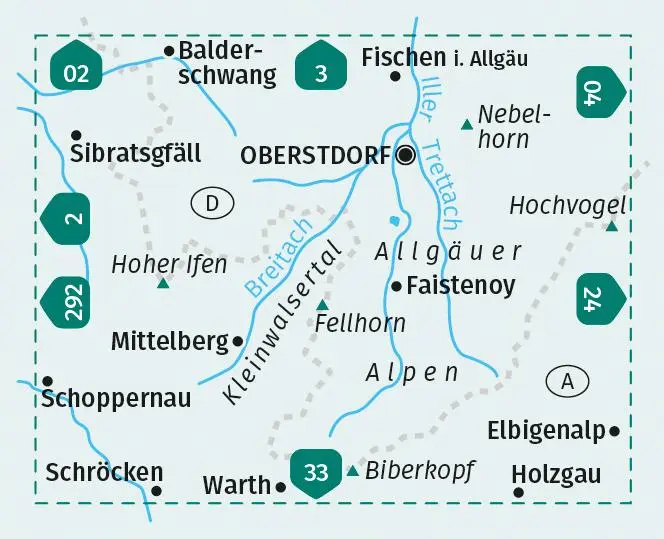 Bild: 9783991542261 | KOMPASS Wanderkarte 03 Oberstdorf, Kleinwalsertal 1:25.000 | 2 Bde/Tle