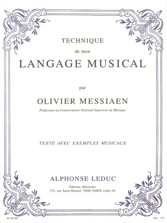 Cover: 9790046202261 | Technique de mon Langage Musical | Olivier Messiaen | Buch