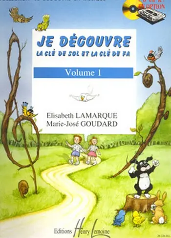 Cover: 9790230962261 | Je découvre la clé de sol et la clé de fa vol.1 | Elisabeth Lamarque