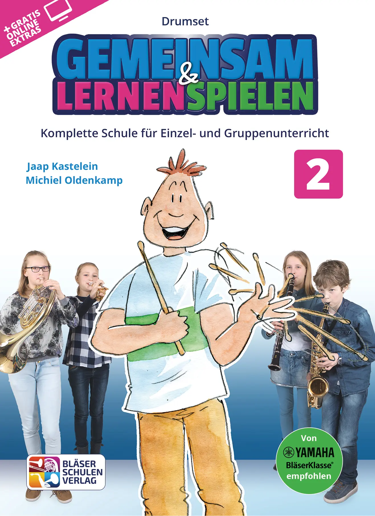 Cover: 9790700382261 | Gemeinsam Lernen und Spielen Band 2 | Drums | Michiel Oldenkamp | 2017