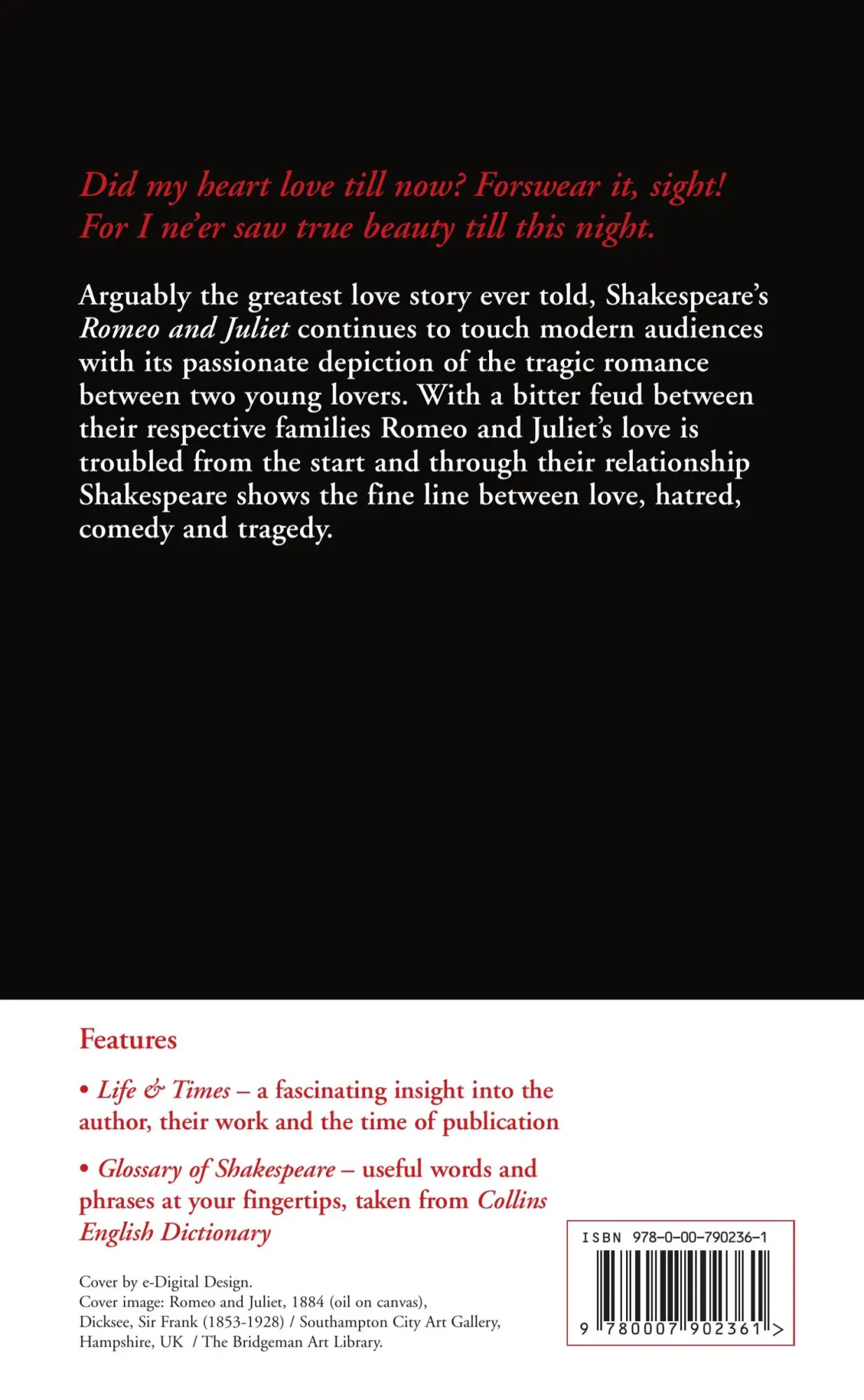Rückseite: 9780007902361 | Romeo and Juliet | William Shakespeare | Taschenbuch | 300 S. | 2012