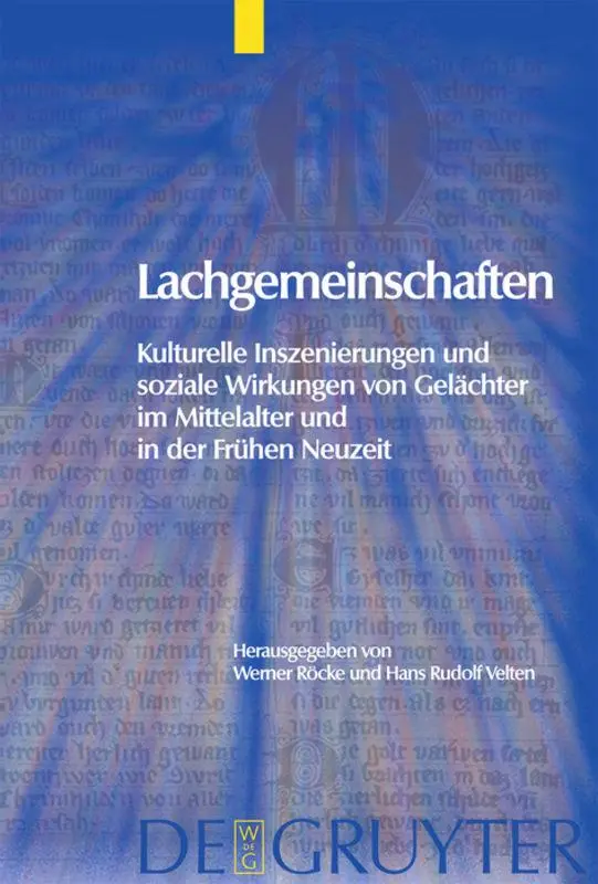 Cover: 9783110182361 | Lachgemeinschaften | Hans Rudolf Velten (u. a.) | Buch | XXXI | 2005
