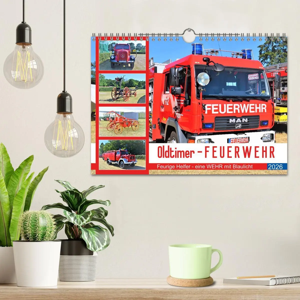 Bild: 9783457782361 | Oldtimer-FEUERWEHR (Wandkalender 2026 DIN A4 quer), CALVENDO...