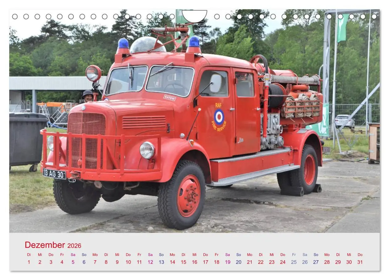 Bild: 9783457782361 | Oldtimer-FEUERWEHR (Wandkalender 2026 DIN A4 quer), CALVENDO...