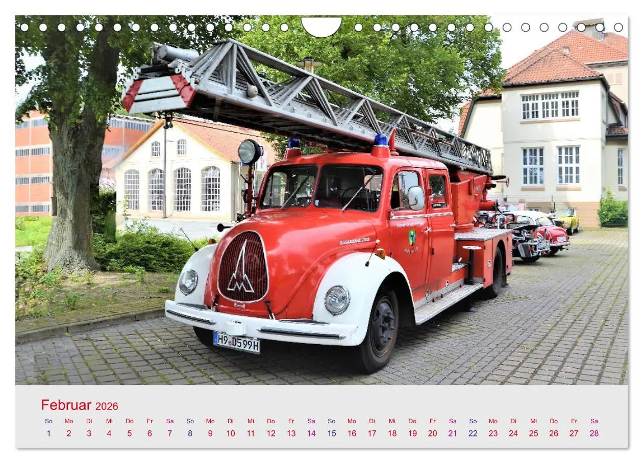 Bild: 9783457782361 | Oldtimer-FEUERWEHR (Wandkalender 2026 DIN A4 quer), CALVENDO...