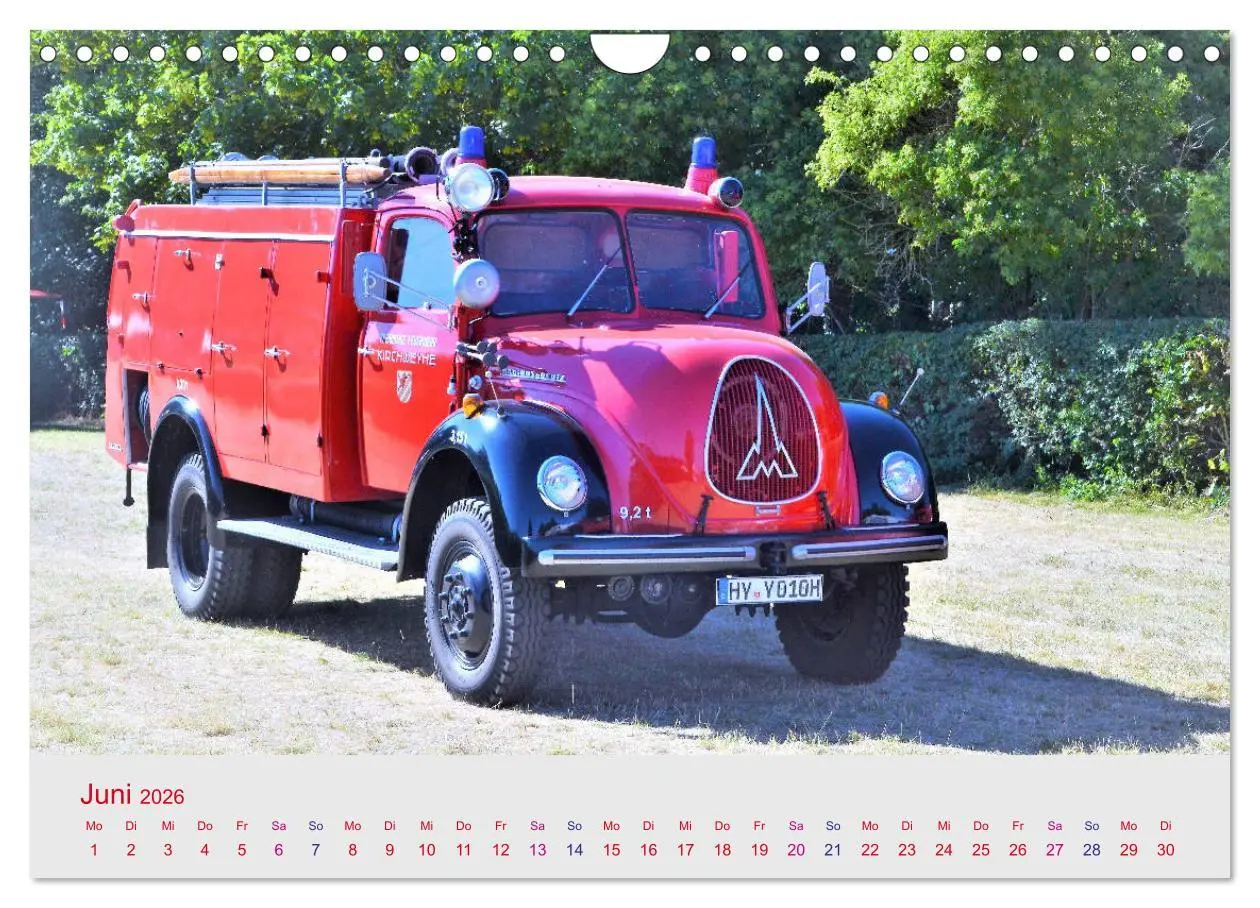 Bild: 9783457782361 | Oldtimer-FEUERWEHR (Wandkalender 2026 DIN A4 quer), CALVENDO...