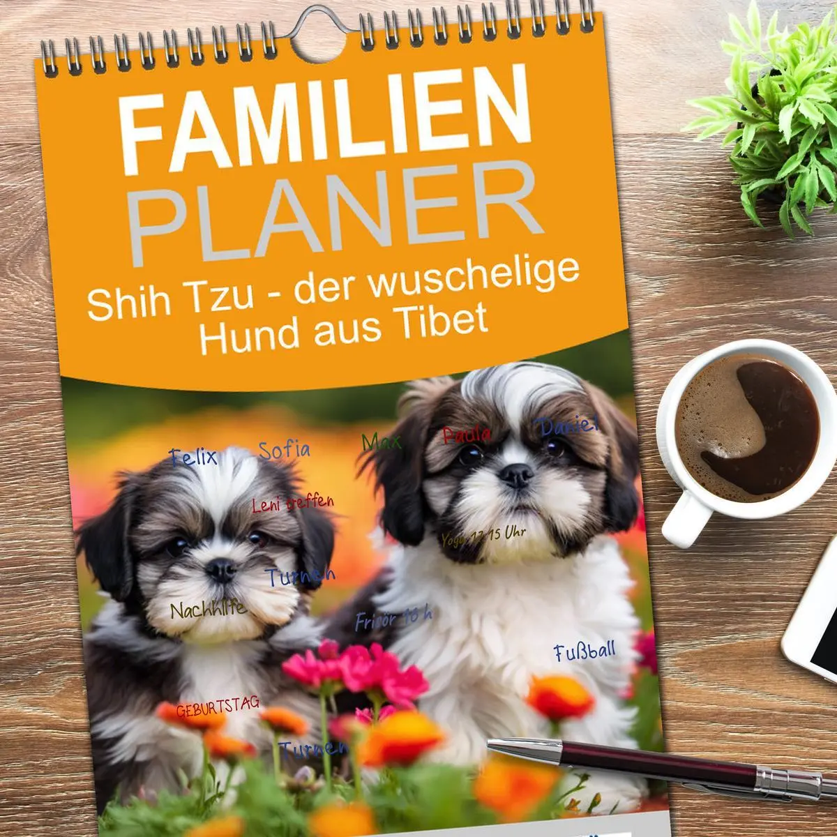 Bild: 9783516492361 | Familienplaner 2026 - Shih Tzu - der wuschelige Hund aus Tibet mit...