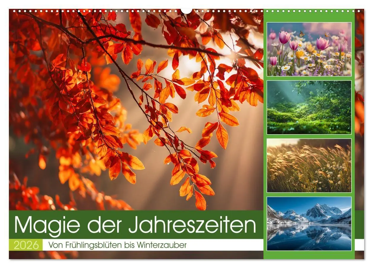 Cover: 9783516702361 | Magie der Jahreszeiten (Wandkalender 2026 DIN A2 quer), CALVENDO...