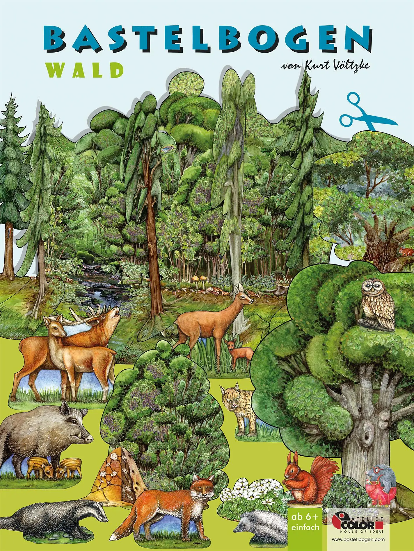 Cover: 4280000272461 | Wald basteln aus Papier Bastelbogen Bäume &amp; Tiere Ausschneidebogen