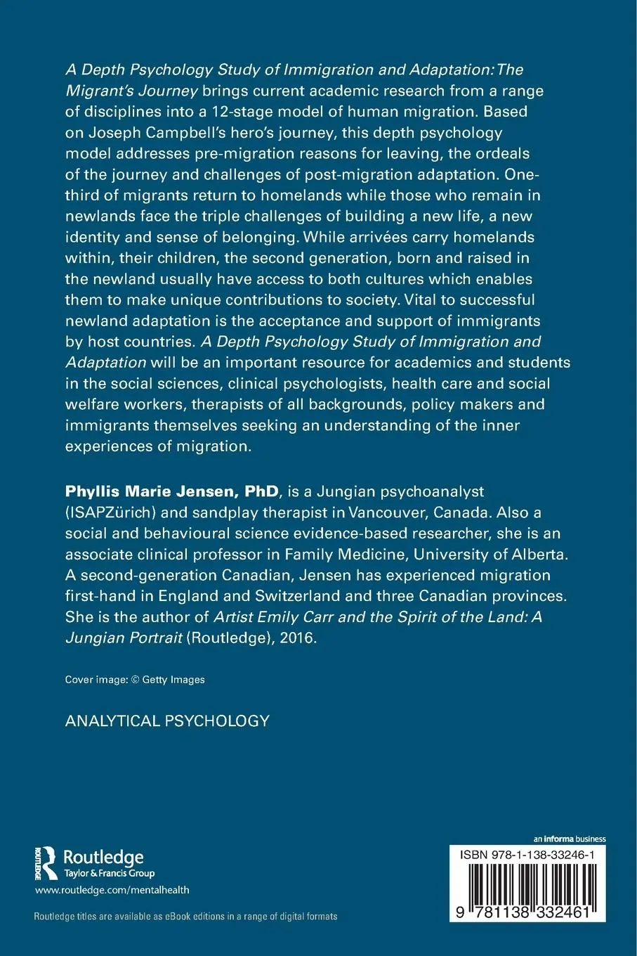 Rückseite: 9781138332461 | A Depth Psychology Model of Immigration and Adaptation | Jensen | Buch