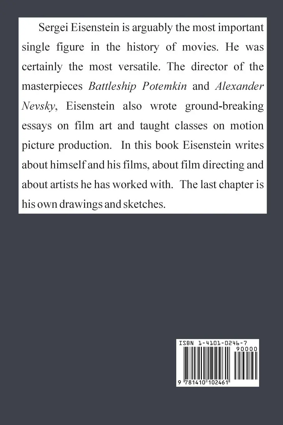 Rückseite: 9781410102461 | Notes of a Film Director | Sergei Eisenstein | Taschenbuch | Paperback