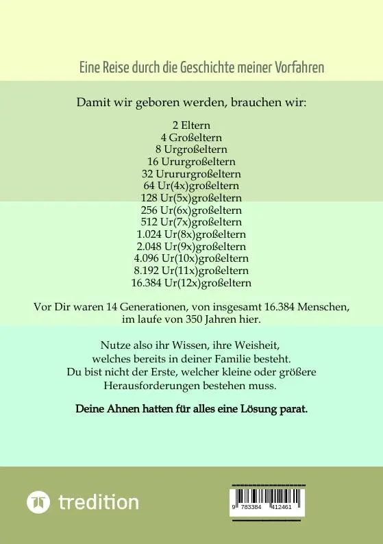 Rückseite: 9783384412461 | Mein einzigartiges Erbstück | Roberto René | Taschenbuch | 84 S.