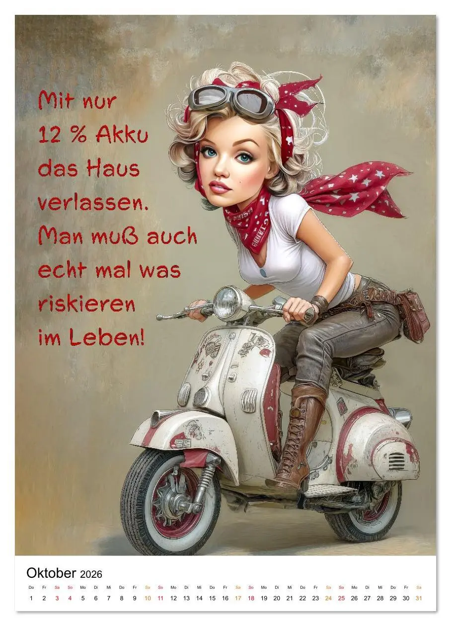 Bild: 9783516622461 | Blond mit Verstand (Wandkalender 2026 DIN A2 hoch), CALVENDO...