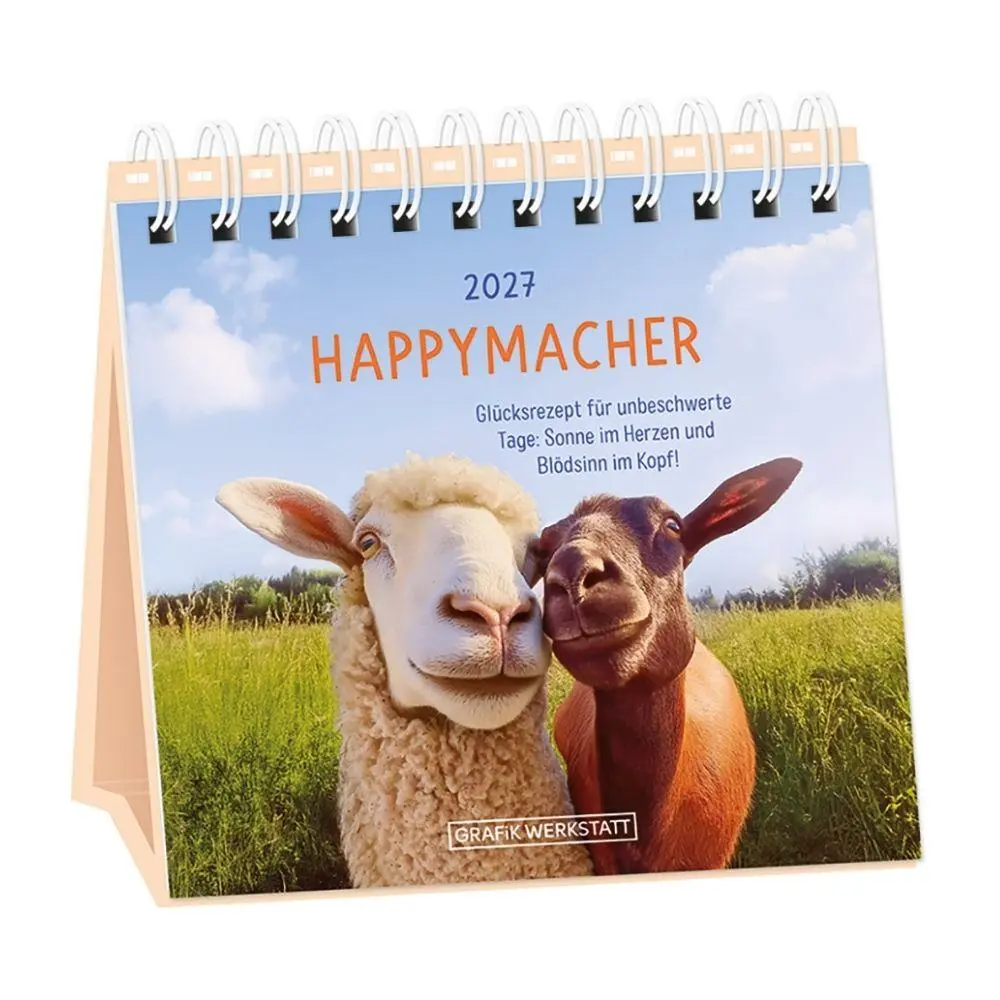 Cover: 9783986362461 | Tischkalender 2027 Happymacher | Tischkalender | Original | Kalender
