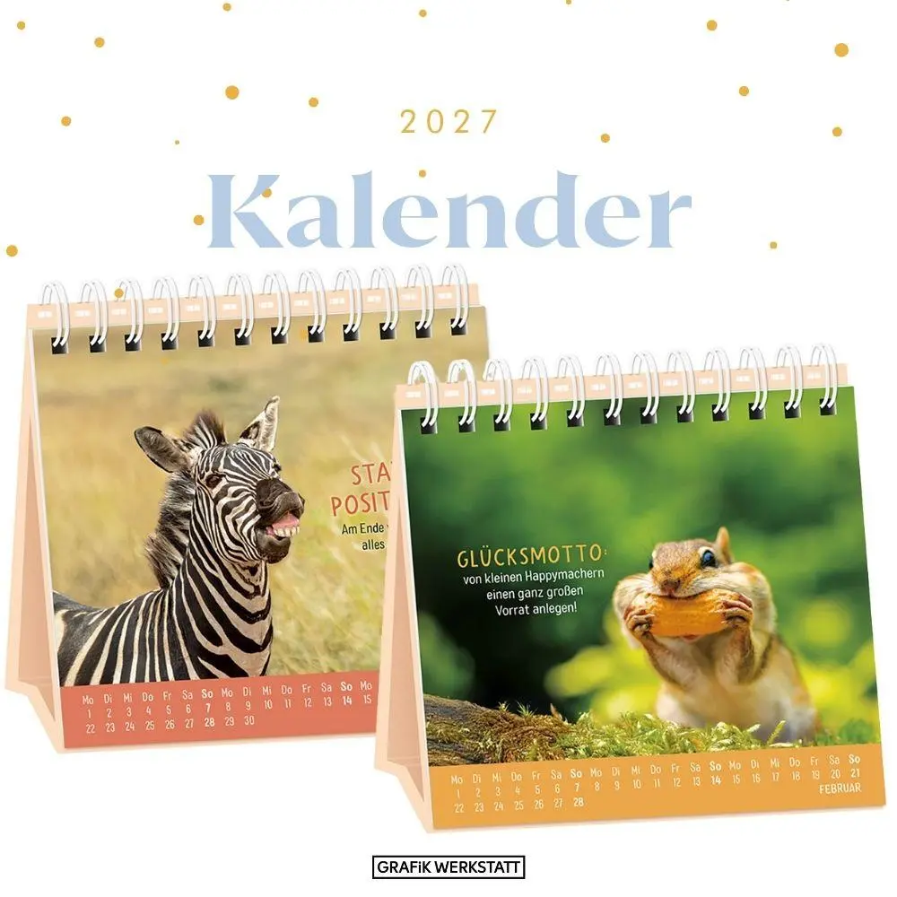 Bild: 9783986362461 | Tischkalender 2027 Happymacher | Tischkalender | Original | Kalender
