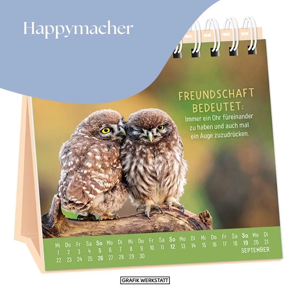 Bild: 9783986362461 | Tischkalender 2027 Happymacher | Tischkalender | Original | Kalender