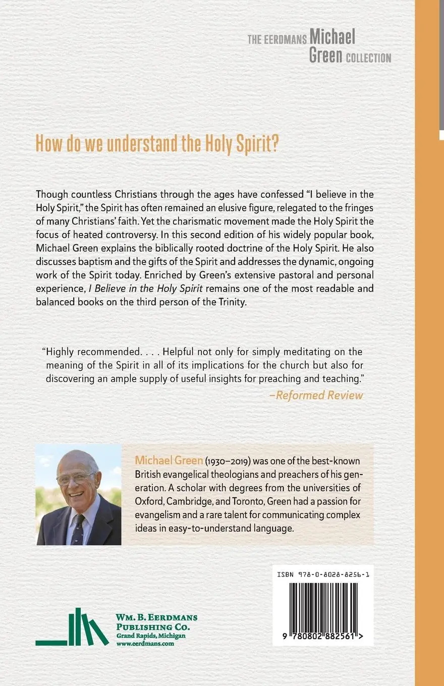 Rückseite: 9780802882561 | I Believe in the Holy Spirit | Biblical Teaching for the Church Today