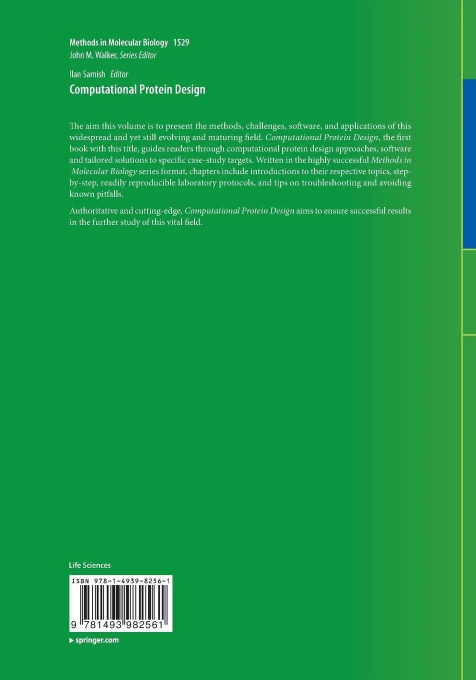 Rückseite: 9781493982561 | Computational Protein Design | Ilan Samish | Taschenbuch | xii | 2018