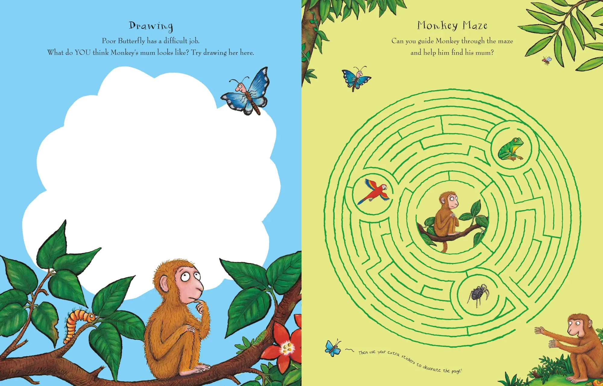 Bild: 9781509812561 | Monkey Puzzle Sticker Book | Julia Donaldson | Taschenbuch | Englisch