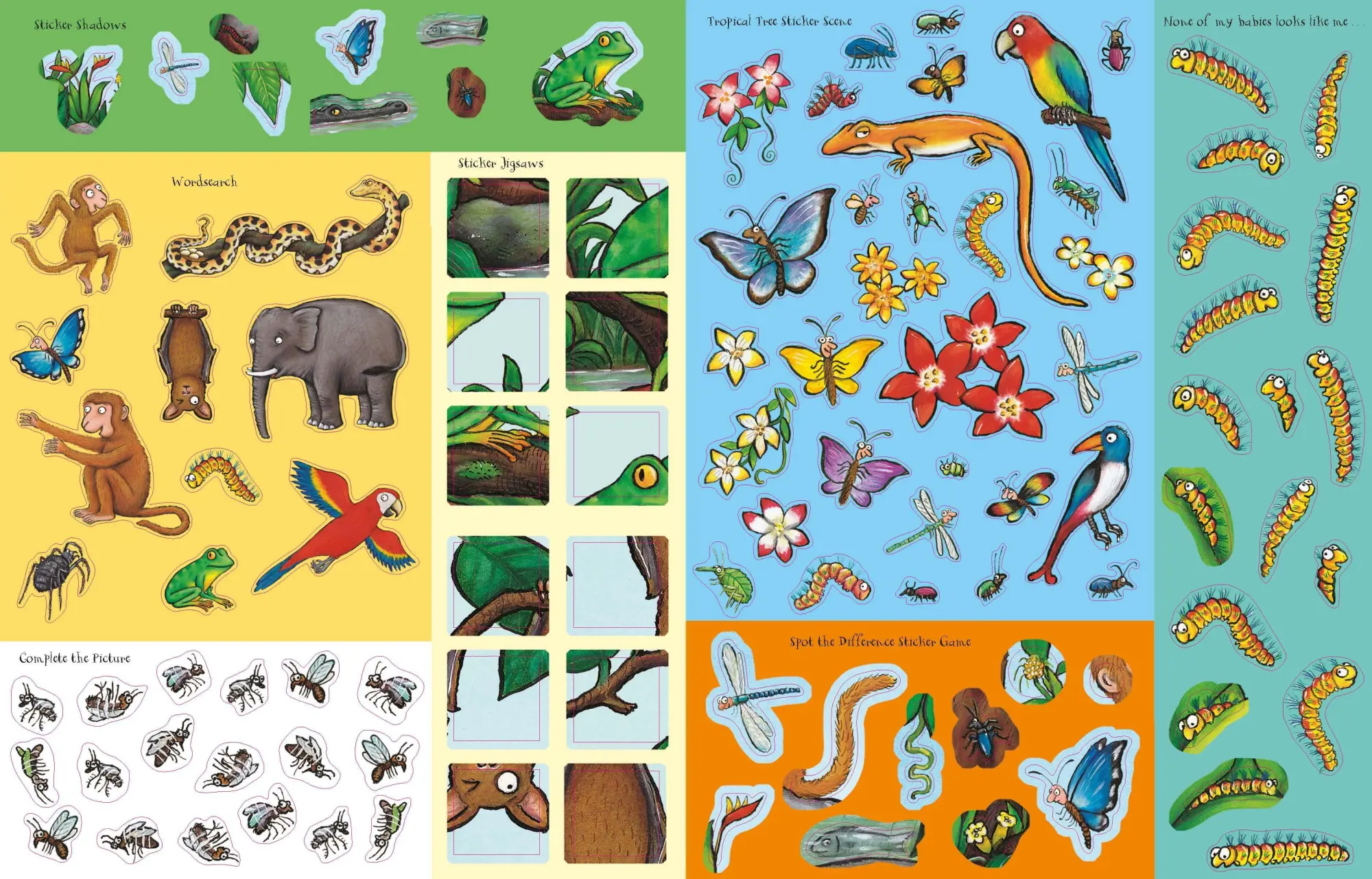 Bild: 9781509812561 | Monkey Puzzle Sticker Book | Julia Donaldson | Taschenbuch | Englisch