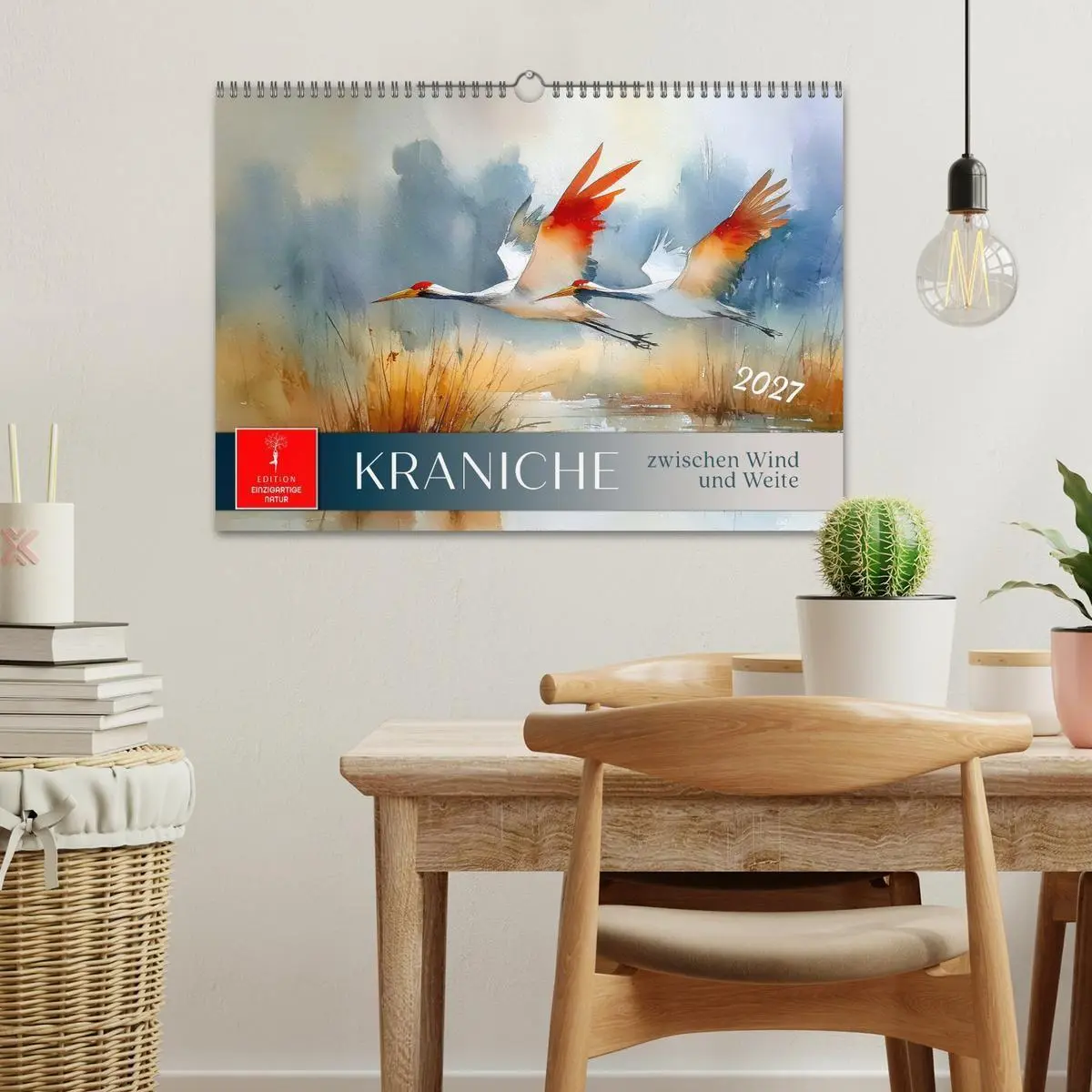Bild: 9783516782561 | Kraniche zwischen Wind und Weite (Wandkalender 2027 DIN A3 quer),...