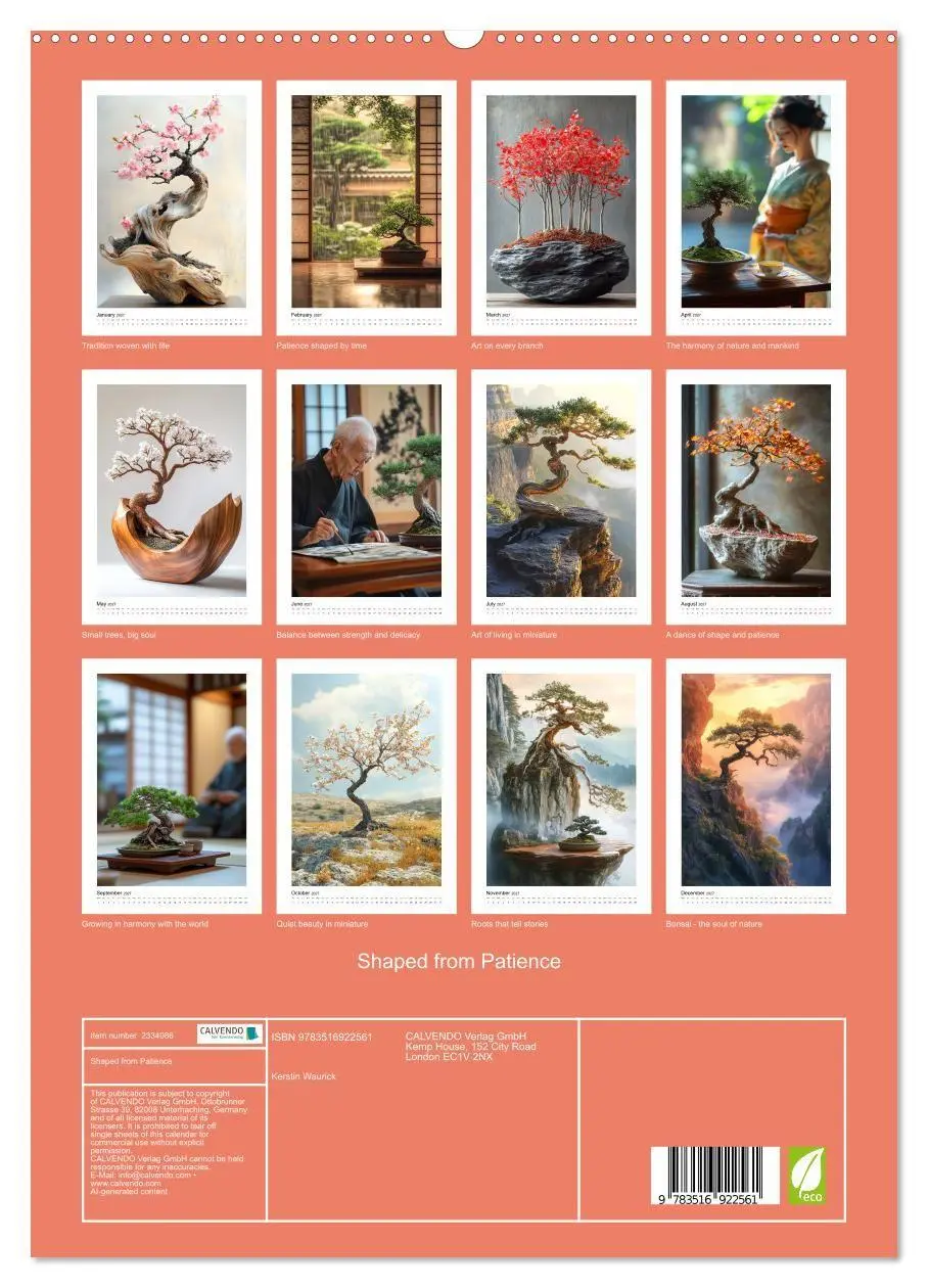 Bild: 9783516922561 | Shaped from Patience (High Quality Premium Wall Calendar 2027 DIN...