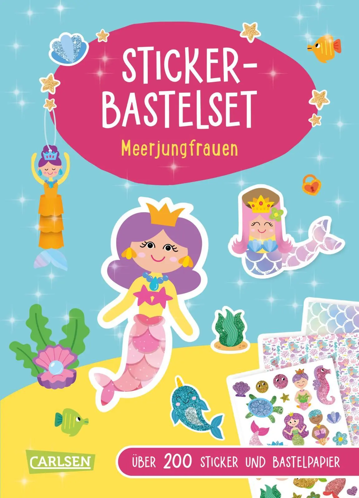 Cover: 9783551192561 | Bastelset für Kinder: Sticker-Bastelset: Meerjungfrauen | Poitier