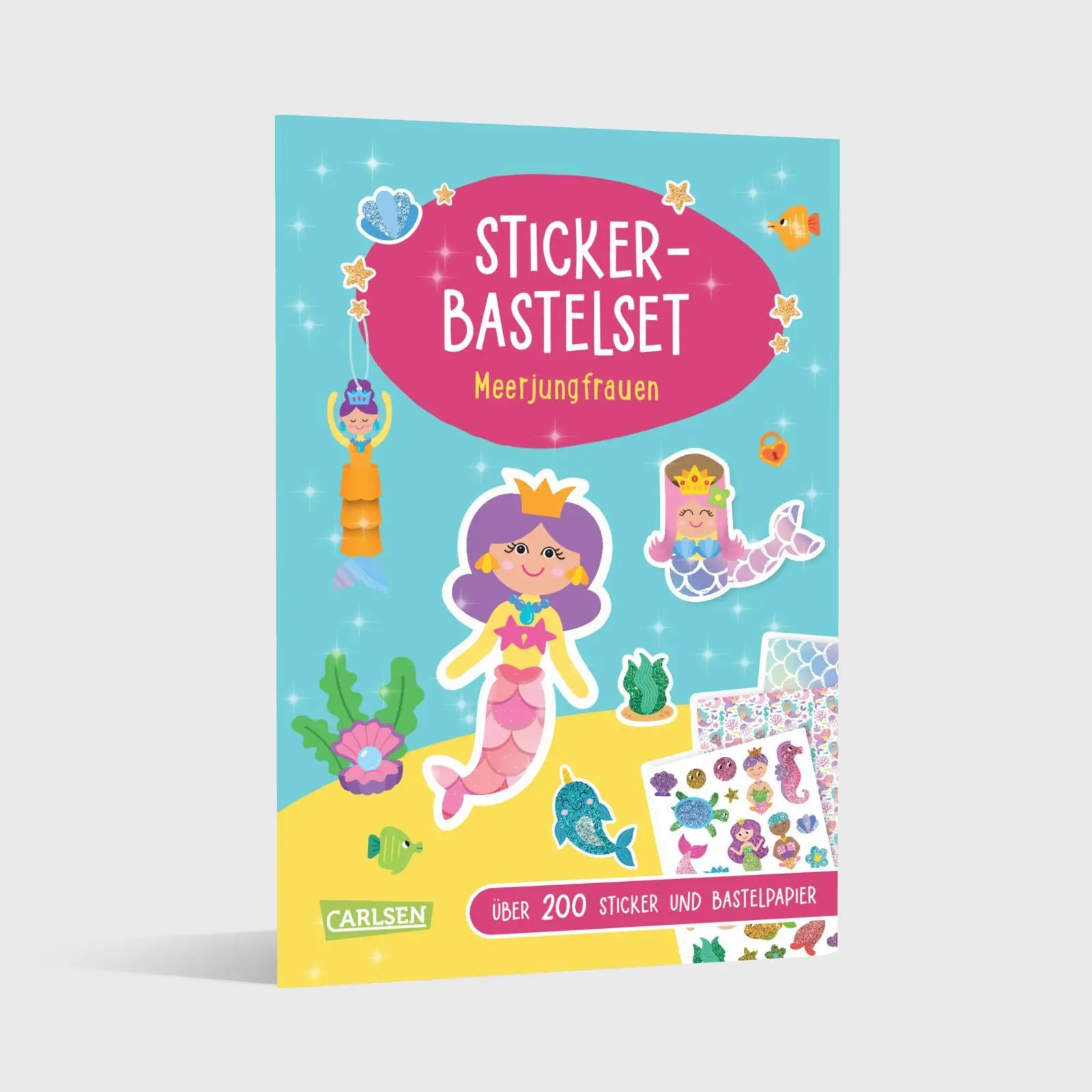 Bild: 9783551192561 | Bastelset für Kinder: Sticker-Bastelset: Meerjungfrauen | Poitier