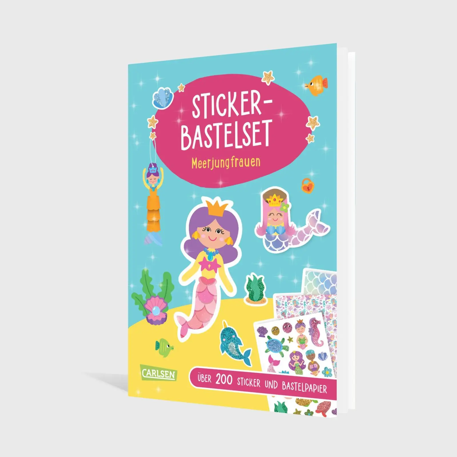 Bild: 9783551192561 | Bastelset für Kinder: Sticker-Bastelset: Meerjungfrauen | Poitier
