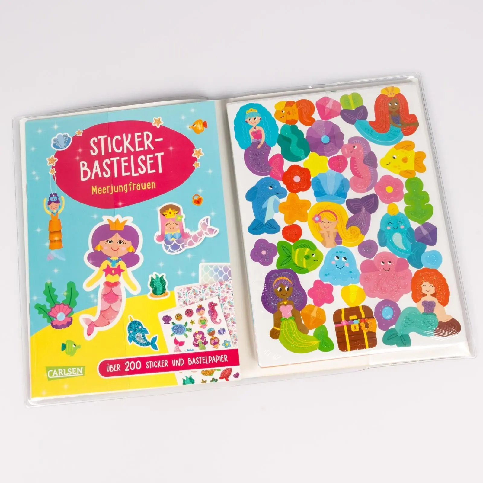 Bild: 9783551192561 | Bastelset für Kinder: Sticker-Bastelset: Meerjungfrauen | Poitier