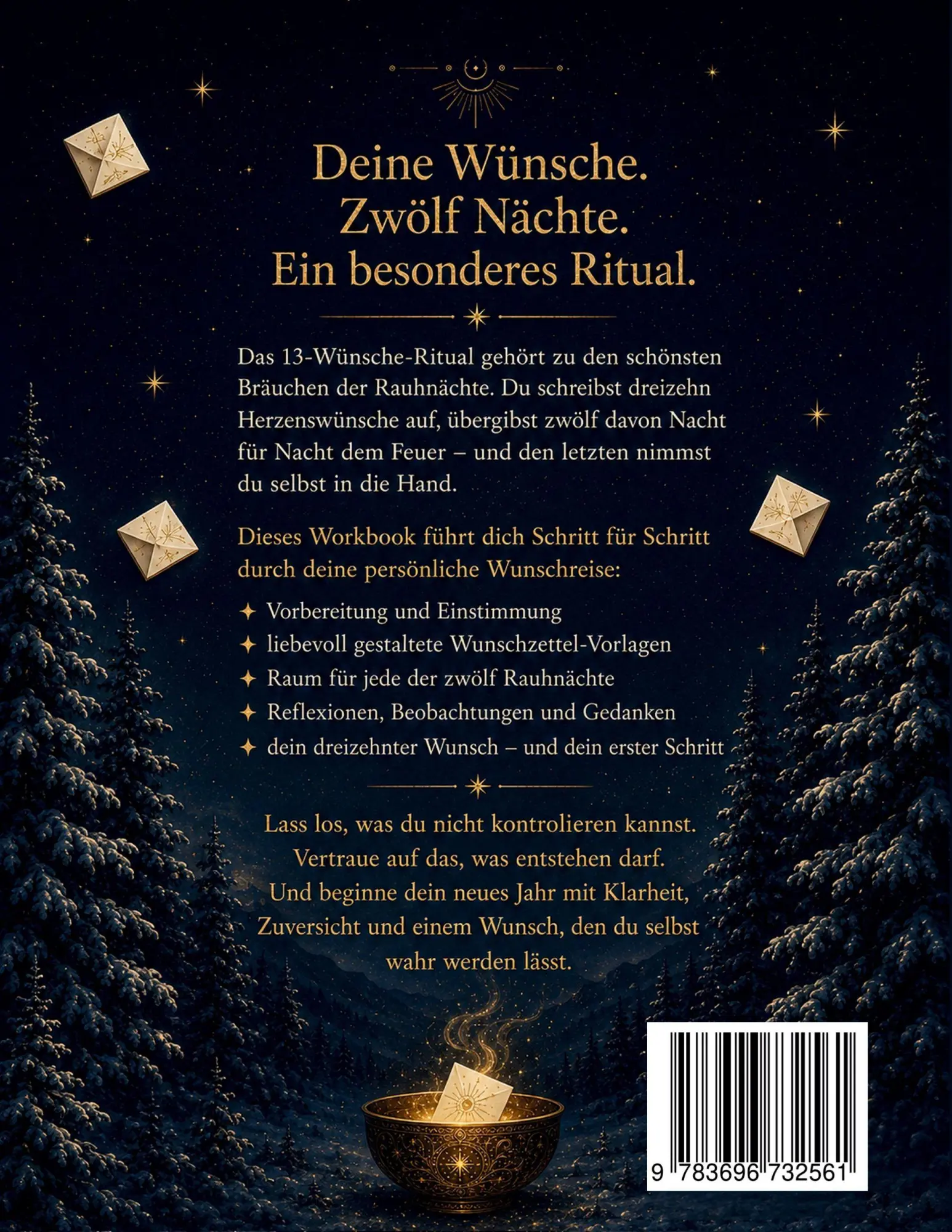Rückseite: 9783696732561 | 13 Wünsche für die Rauhnächte | Das Wunschritual-Workbook | Buch