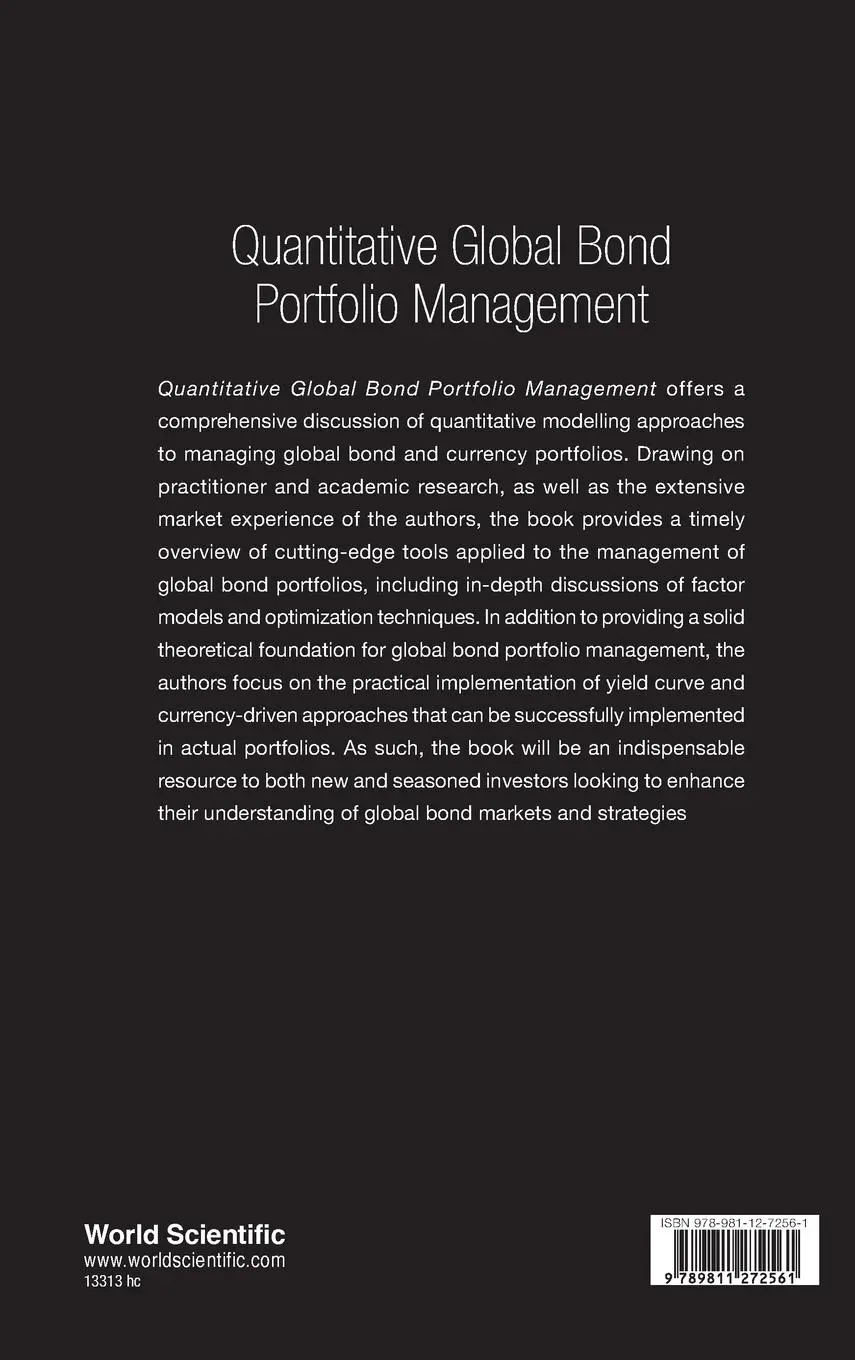Rückseite: 9789811272561 | QUANTITATIVE GLOBAL BOND PORTFOLIO MANAGEMENT | Konstantinov | Buch