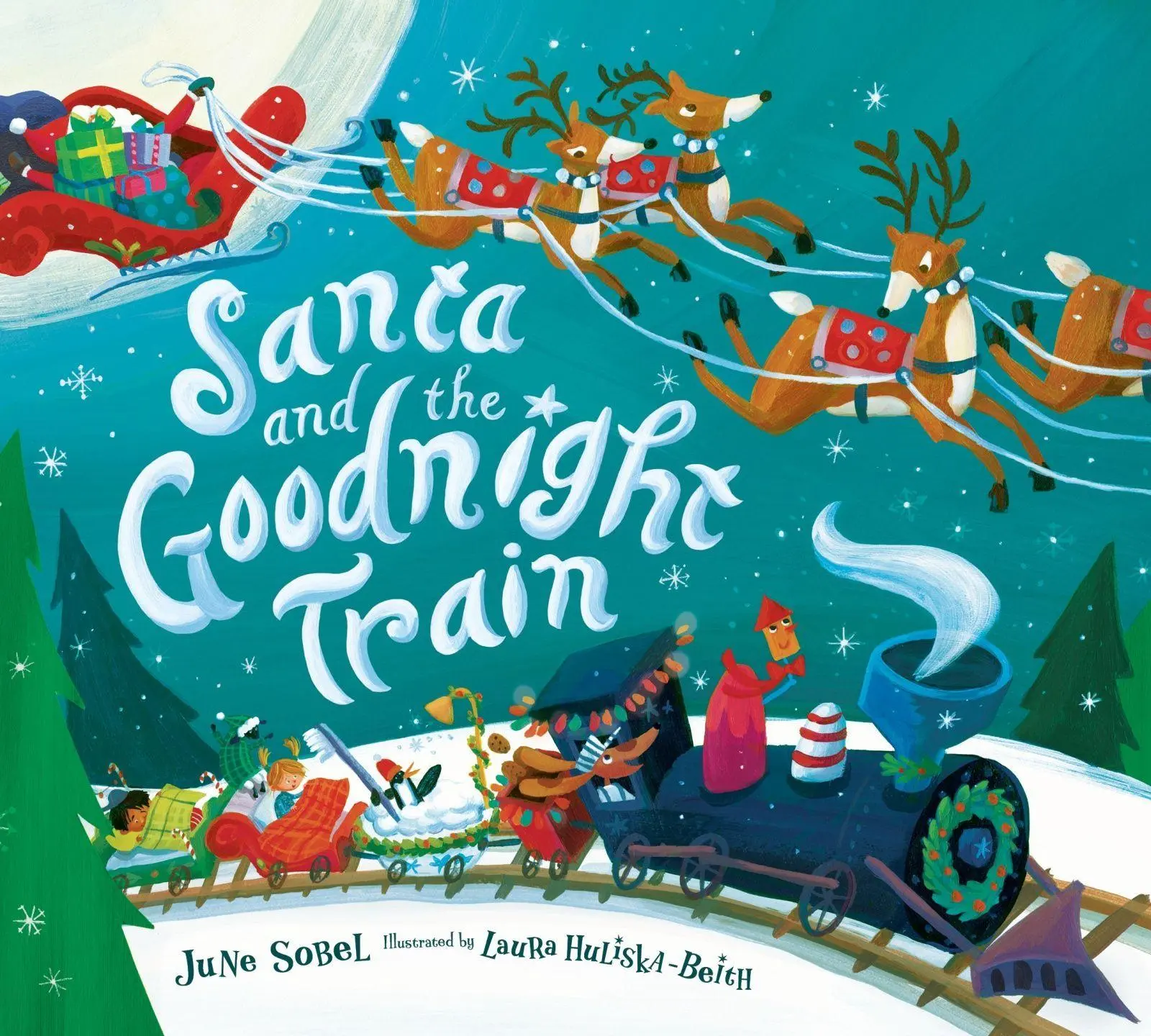 Cover: 9780358362661 | Santa and the Goodnight Train | A Christmas Holiday Book for Kids