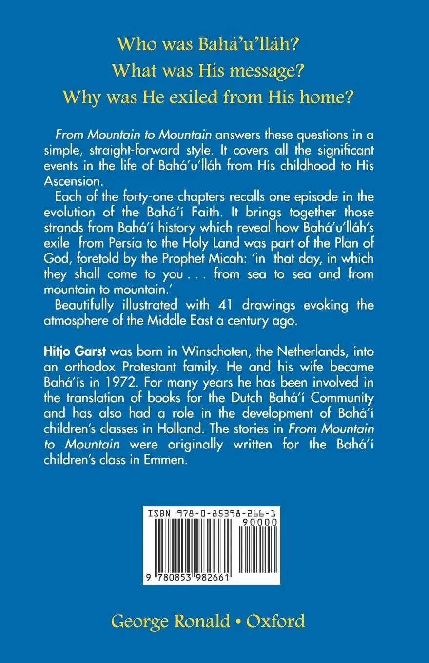 Rückseite: 9780853982661 | From Mountain to Mountain, Stories about Baha'u'llah | Hitjo Garst