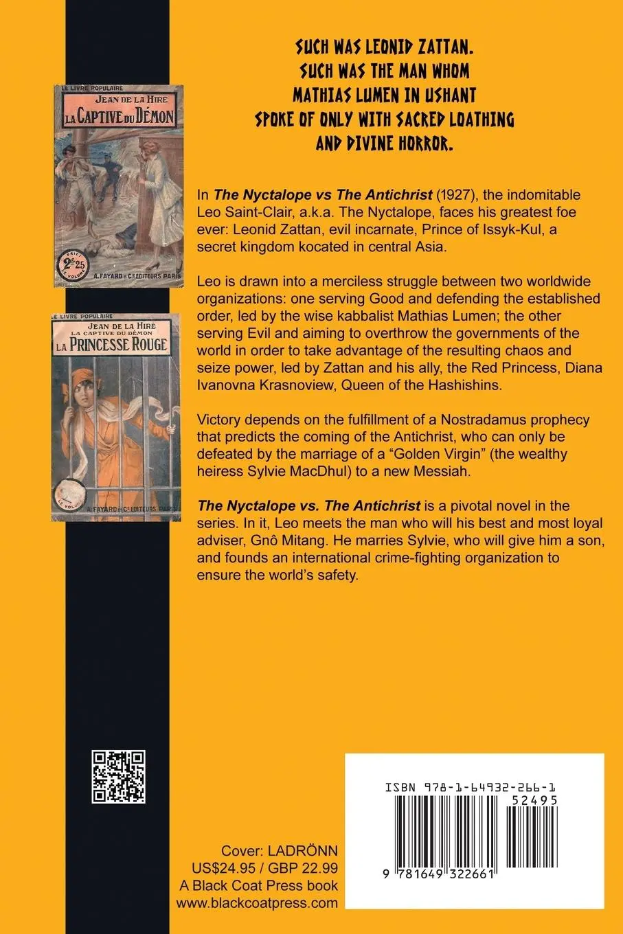 Rückseite: 9781649322661 | THE NYCTALOPE VS. THE ANTICHRIST | Jean De La Hire | Taschenbuch