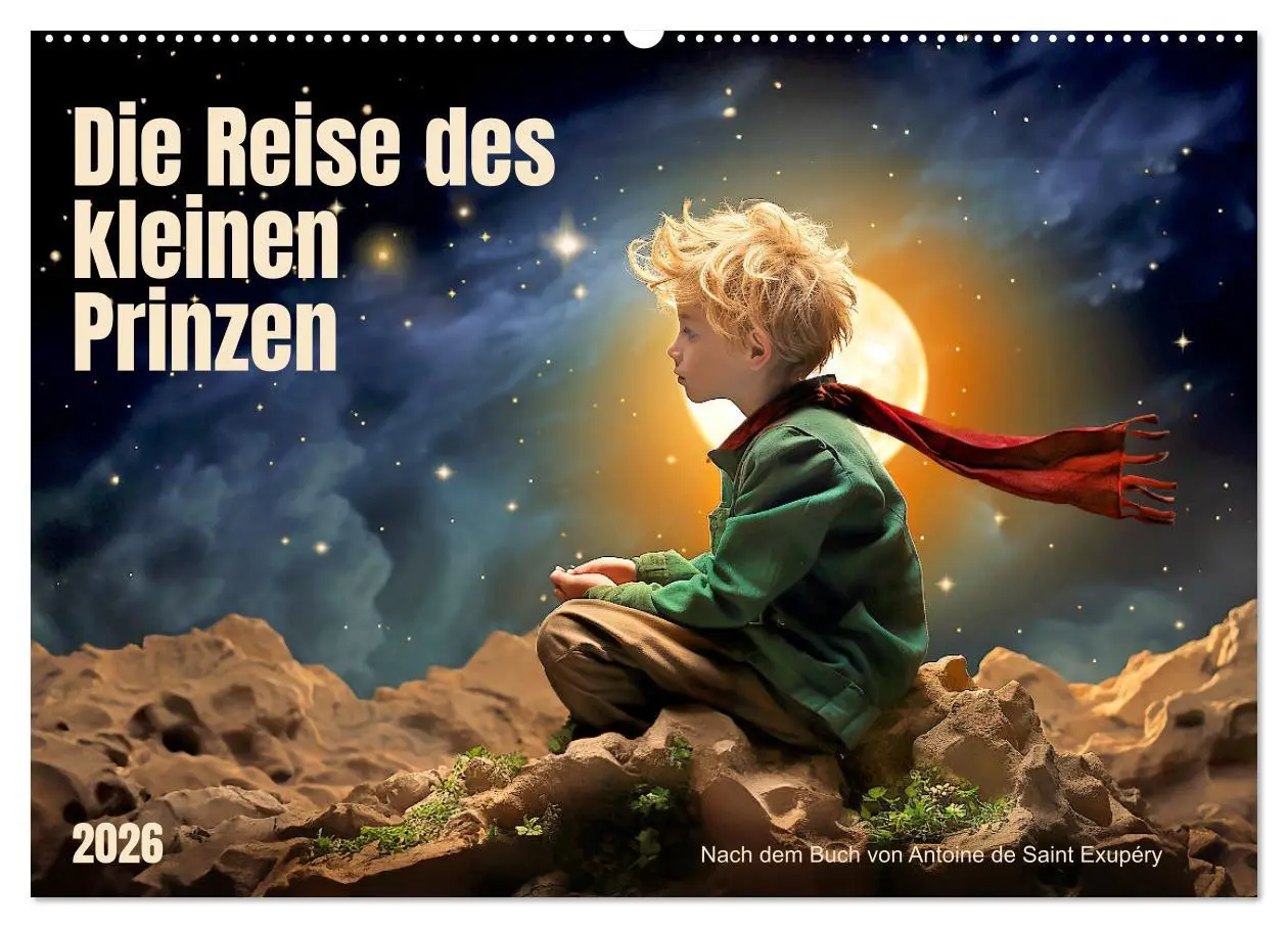 Cover: 9783457512661 | Die Reise des kleinen Prinzen (Wandkalender 2026 DIN A2 quer),...