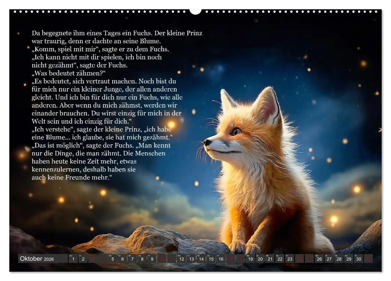 Bild: 9783457512661 | Die Reise des kleinen Prinzen (Wandkalender 2026 DIN A2 quer),...